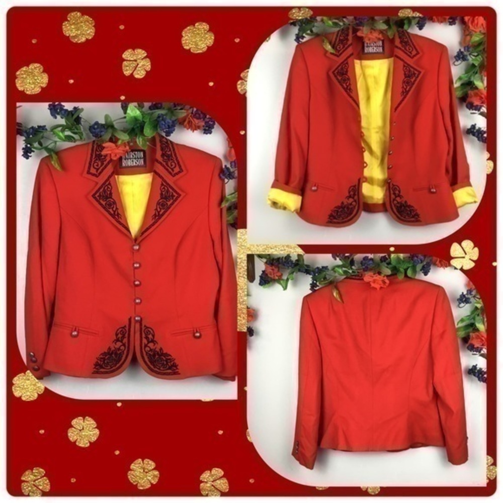 Vintage HAIRSTON ROBERSON Ringmaster Style 721311 Blazer Suit Jacket Size 12